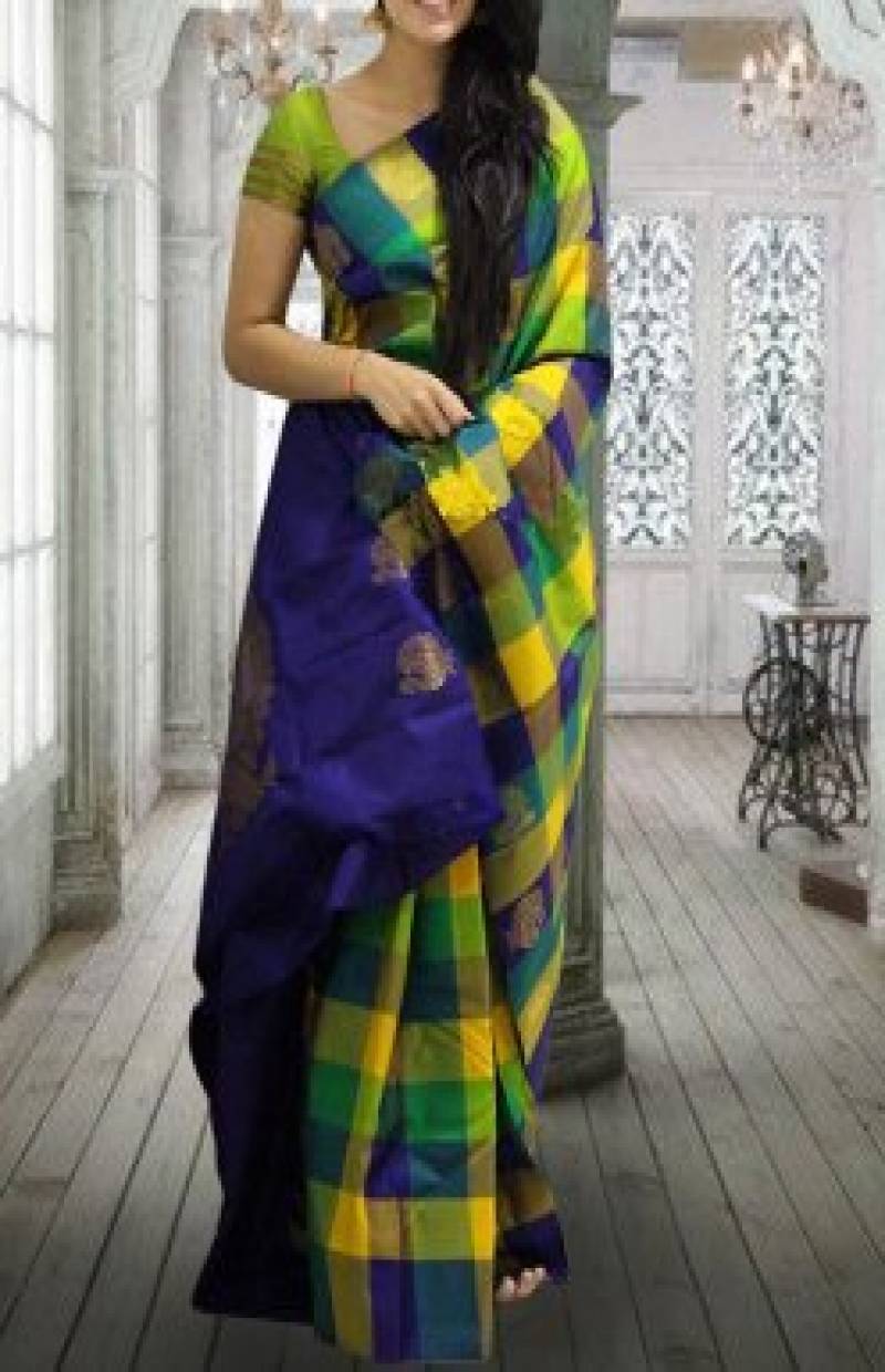 Epitome Green Color Faux Silk Party Wear Saree For Women With Blouse Piece