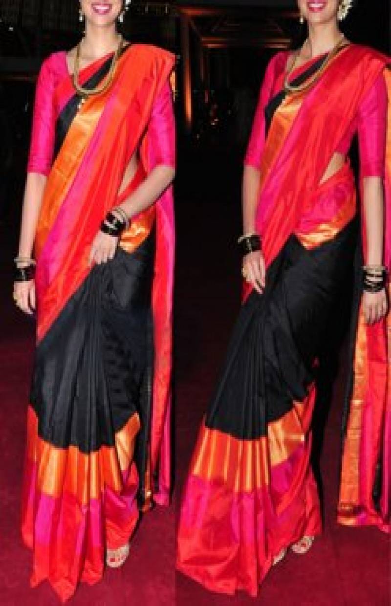 Engrossing Black Color Faux Silk Party Wear Saree For Women With Blouse Piece