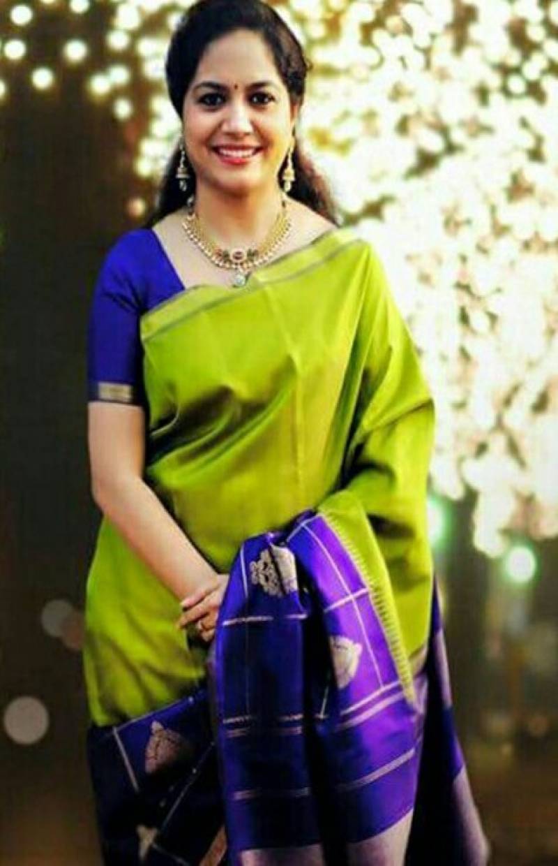 Radiant Parrot Green Color Party Wear Faux Silk Saree With Blouse Piece